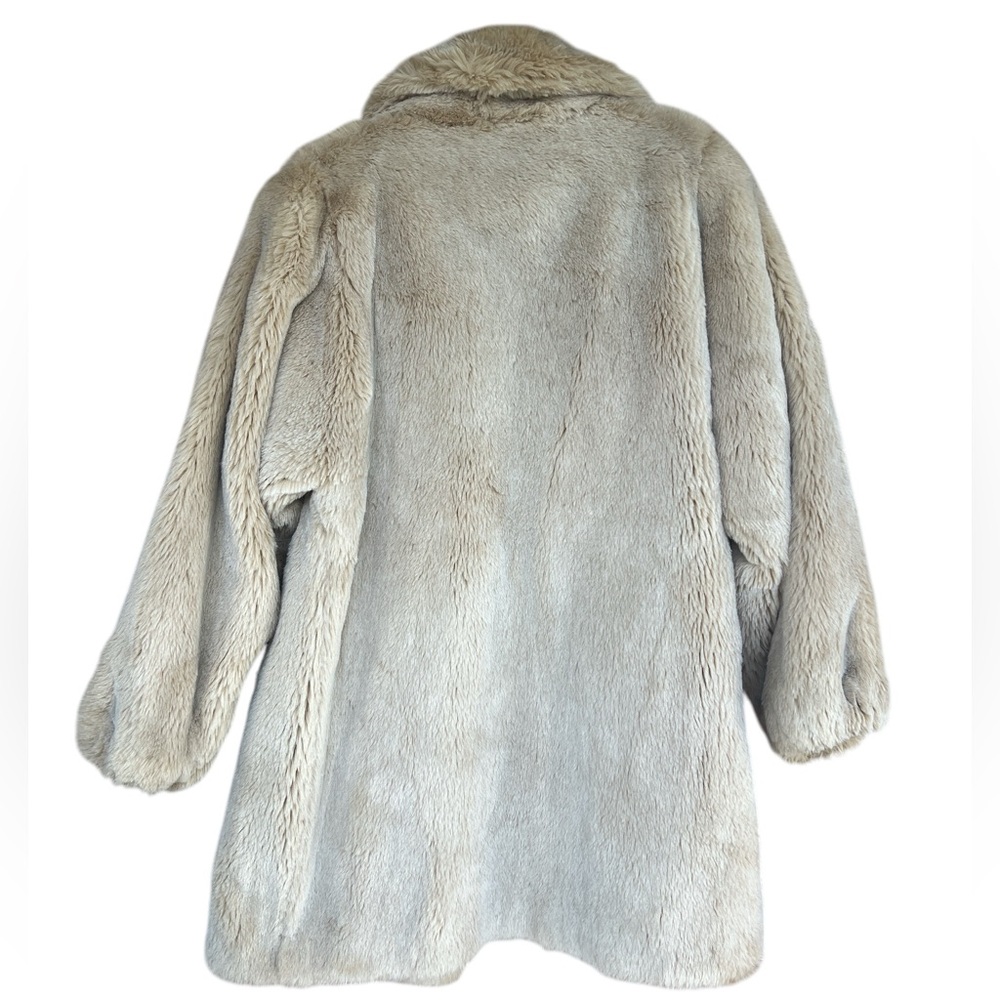 Vintage Jordache Teddy Faux Fur Coat Sz L/XL - Picture 8 of 8